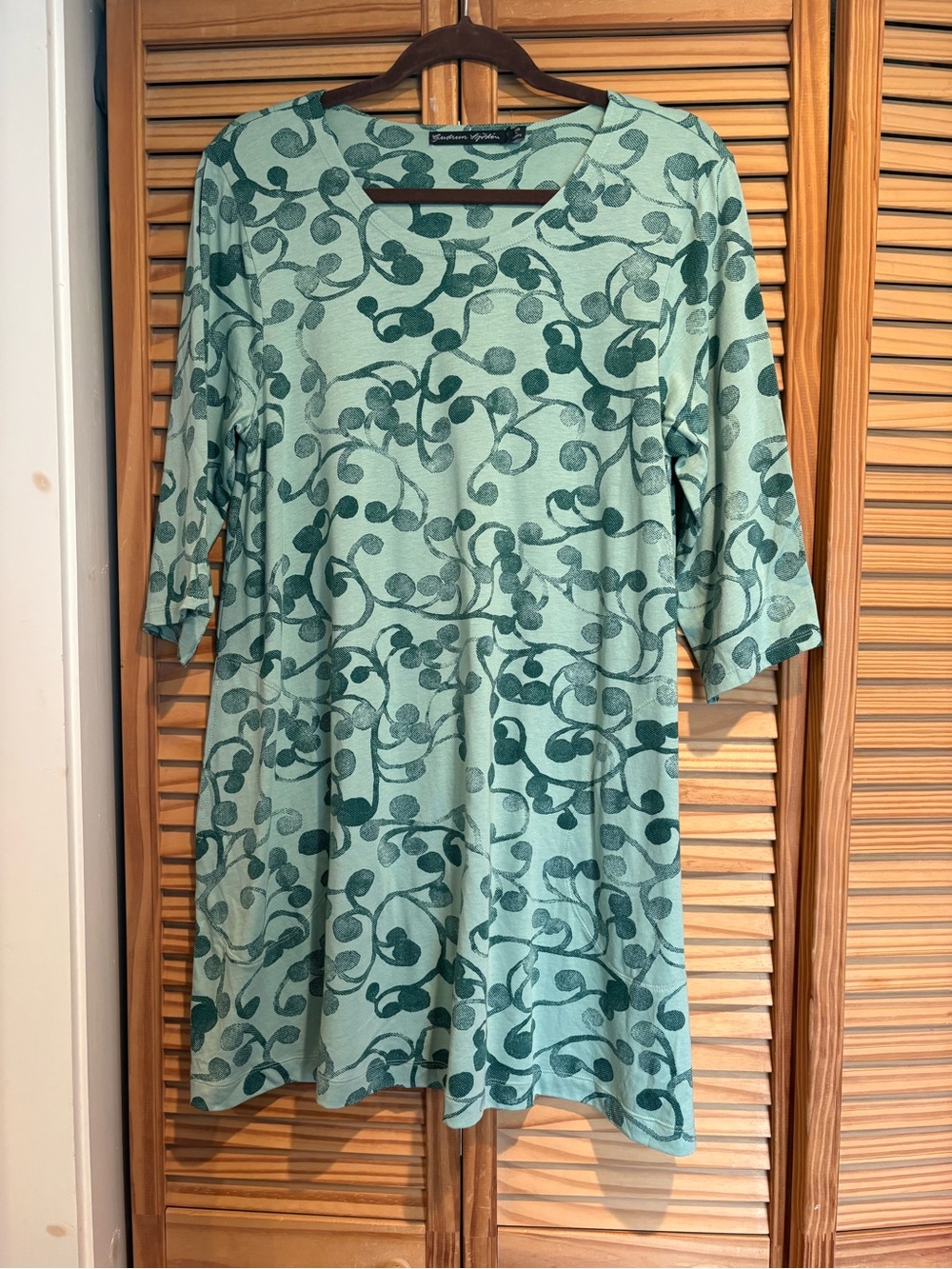 Gudrun Sjoden women’s dress organic cotton boho bohemian hippie chic pockets